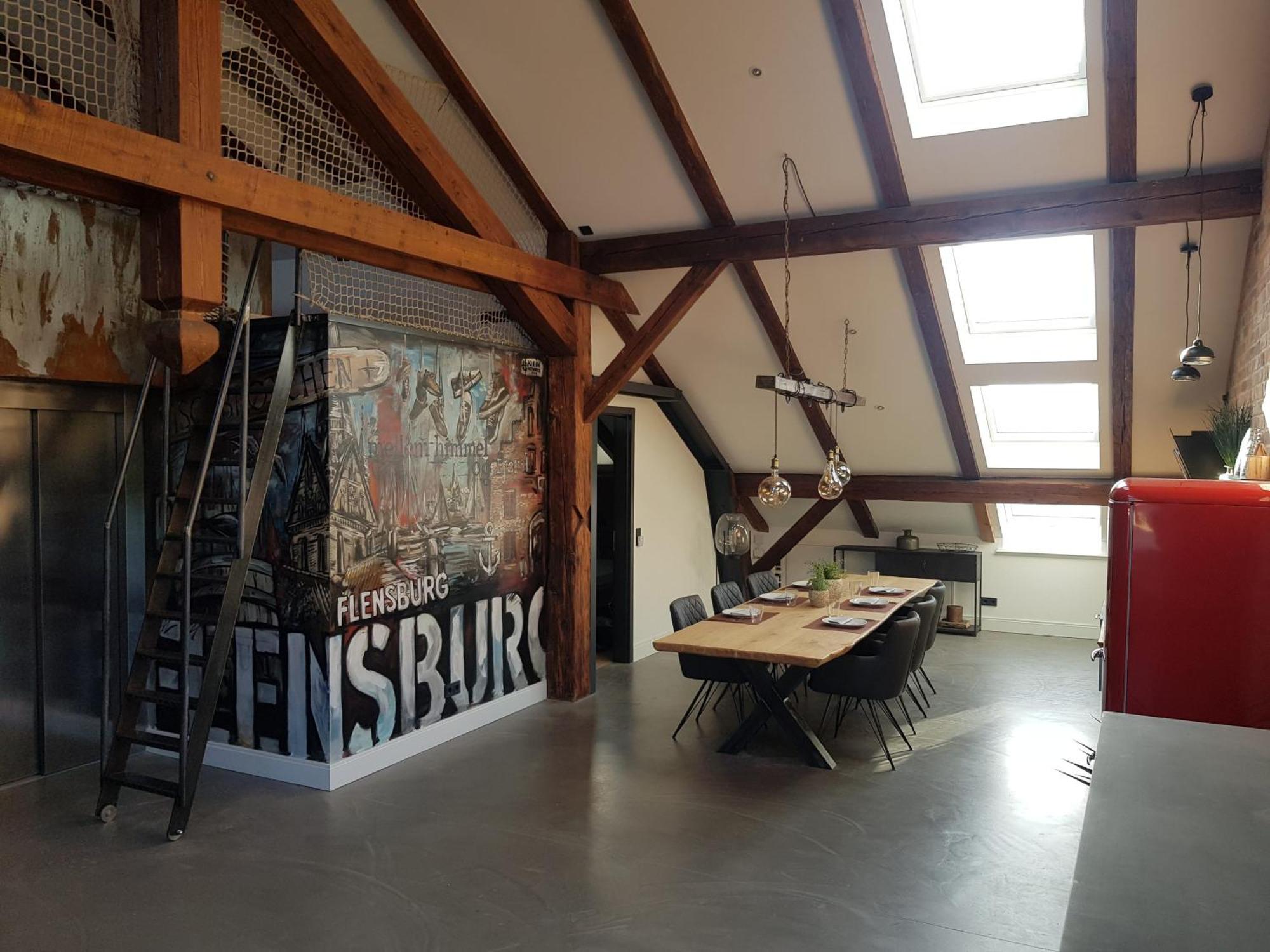 Penthouse Am Alten Zeughaus Flensburgo Esterno foto